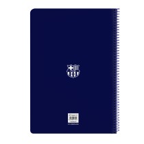 Notizbuch F.C. Barcelona 24/25 Granatrot Marineblau A4 80 Blatt