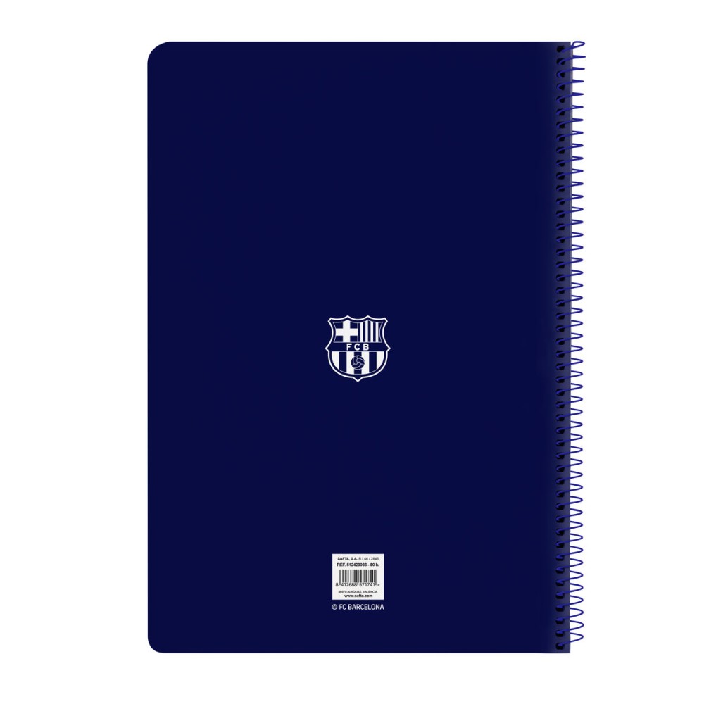 Carnet F.C. Barcelona 24/25 Bordeaux Blue marine A4 80 Volets