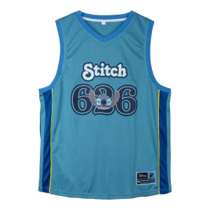 Basketball-T-Shirt Stitch Blau Unisex