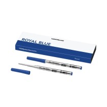 Recharge pour stylo Montblanc ROYAL BLUE - REFILLS  BALL PEN - BROAD - 2 PCS Bleu 2 Unités