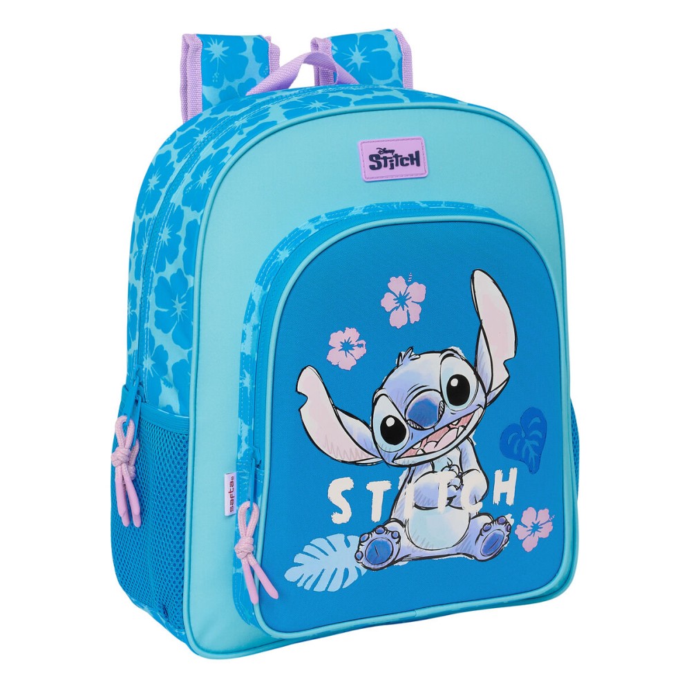 Schulrucksack Lilo & Stitch Hawaii Blau 32 x 38 x 12 cm