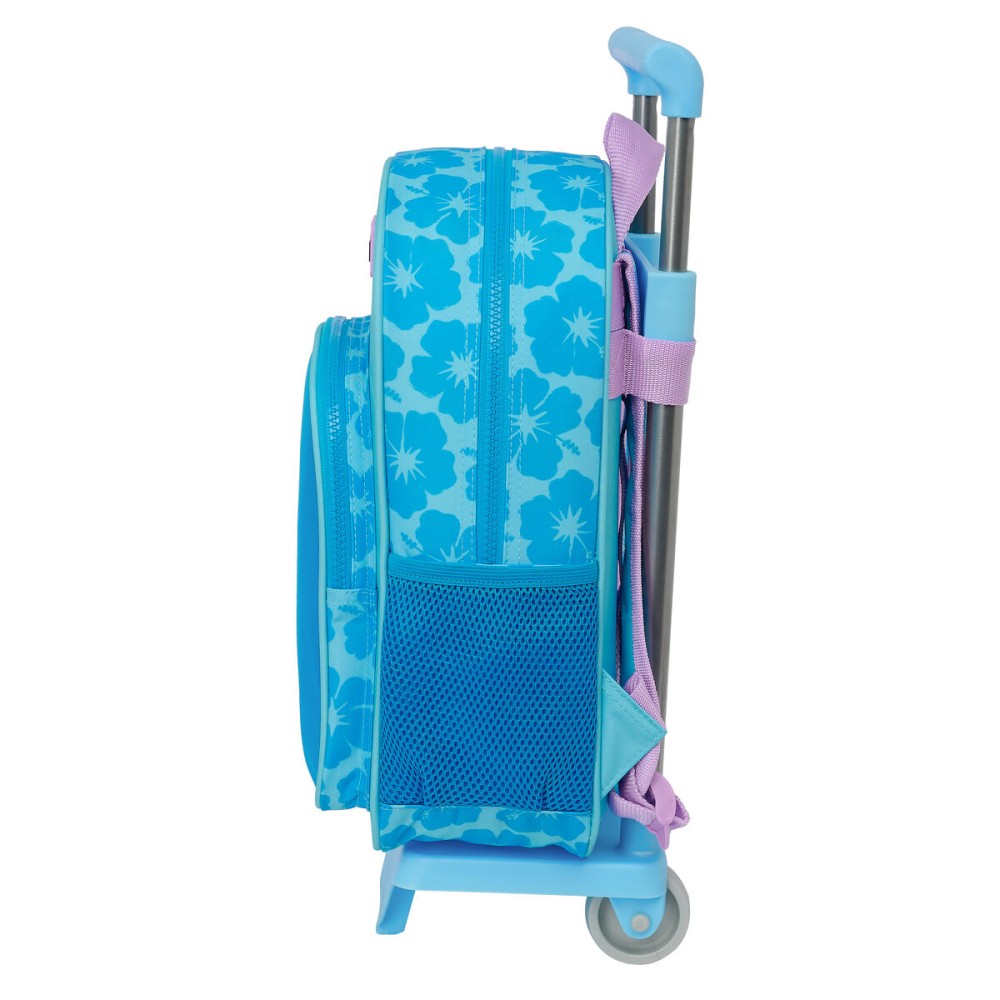 School Rucksack with Wheels Lilo & Stitch Hawaii Blue 26 x 34 x 11 cm