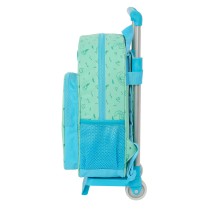 Cartable à roulettes Stitch Aloha Turquoise 26 x 34 x 11 cm