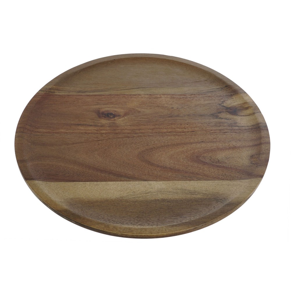 Plateau apéritif DKD Home Decor Naturel Acacia À pied 36 x 36 x 14 cm