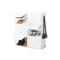 Portable Modular Shoe Cabinet InnovaGoods White