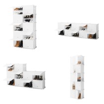 Portable Modular Shoe Cabinet InnovaGoods White