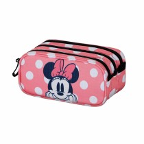 Dreifaches Mehrzweck-Etui Minnie Mouse Karactermania Rosa