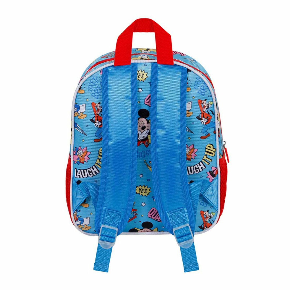 3D School Bag Mickey Mouse Karactermania Blue 26 x 11 x 31 cm