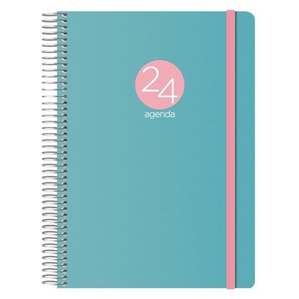 Agenda MEMPHIS  DOHE 2024 Vert quarto 15 x 21 cm Annuel