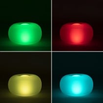 Siège gonflable avec LED multicolore et télécommande Pulight InnovaGoods Blanc (Reconditionné B)