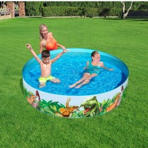 Bestway Piscine Rigide pour Enfants PVC Dinosaures 183x38 cm +2 Ans Jardin 55022