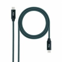 USB-C Cable NANOCABLE 10.01.4301-COMB Black 1 m