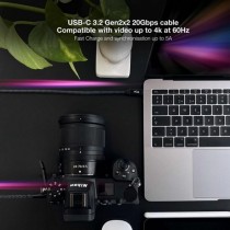 USB-C Cable NANOCABLE 10.01.4301-COMB Black 1 m