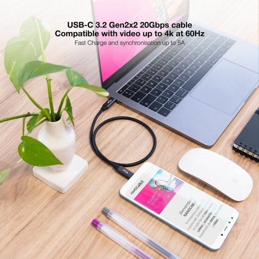 Housse pour clavier NANOCABLE 10.01.4303 Noir 3 m