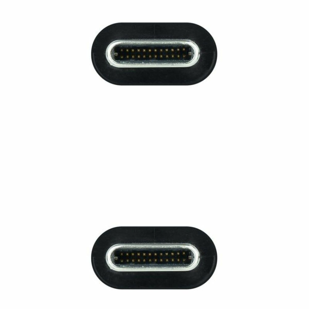 Câble USB-C NANOCABLE 10.01.4301-COMB Noir 1 m