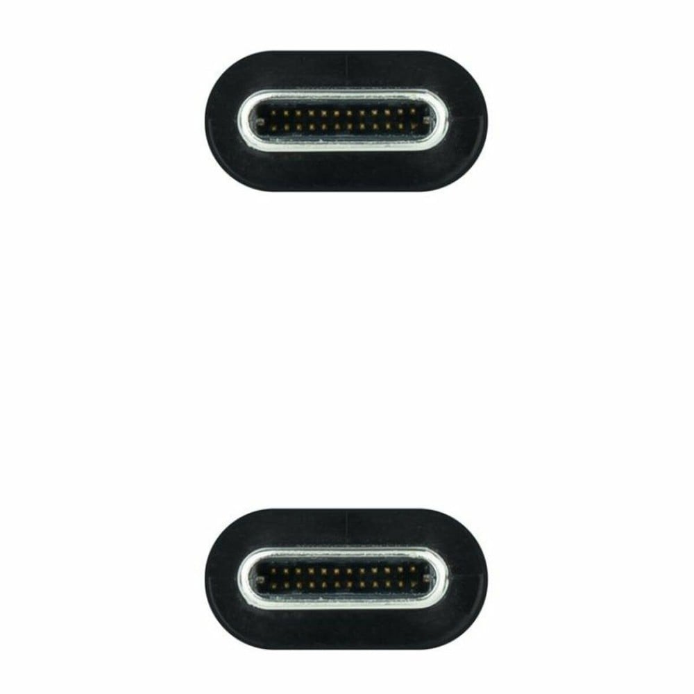 USB-C Cable NANOCABLE 10.01.4301-COMB Black 1 m