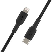 Câble USB-C vers Lightning Belkin CAA004BT2MBK Noir 2 m