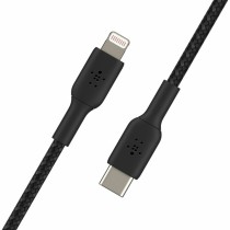 Câble USB-C vers Lightning Belkin CAA004BT2MBK Noir 2 m