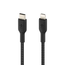 Câble USB-C vers Lightning Belkin CAA004BT2MBK Noir 2 m