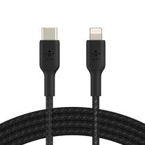 Câble USB-C vers Lightning Belkin CAA004BT2MBK Noir 2 m