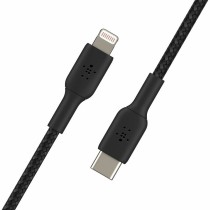 Câble USB-C vers Lightning Belkin CAA004BT2MBK Noir 2 m