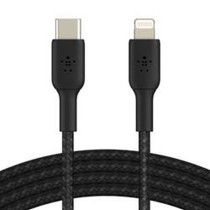 Câble USB-C vers Lightning Belkin CAA004BT2MBK Noir 2 m