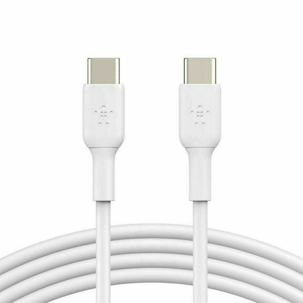 Câble USB-C vers USB-C Belkin CAB003bt2MWH Blanc 2 m