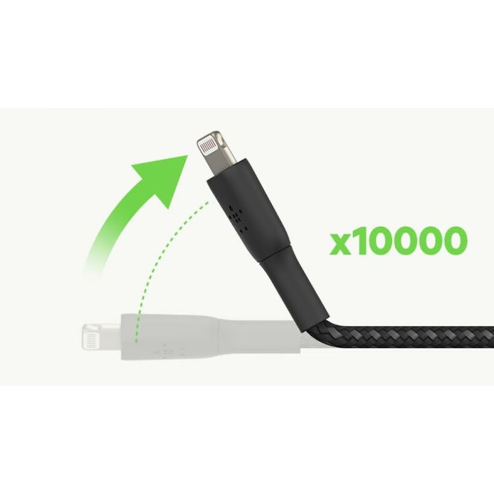 Câble Lightning Belkin CAA002BT2MBK Noir 2 m