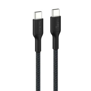 Câble USB vers Lightning Belkin CAB025HQ2MBK Noir 2 m