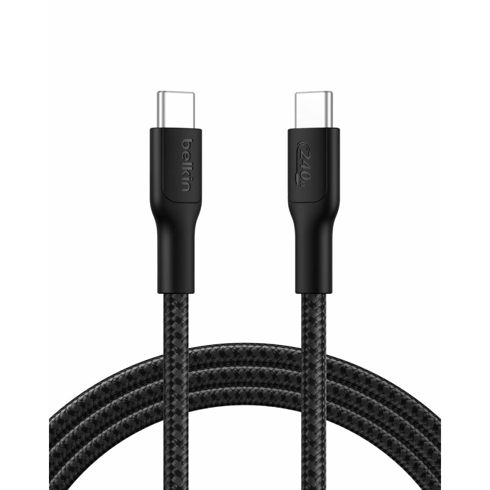 Câble USB vers Lightning Belkin CAB025HQ2MBK Noir 2 m