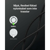 Câble USB vers Lightning Belkin CAB025HQ2MBK Noir 2 m
