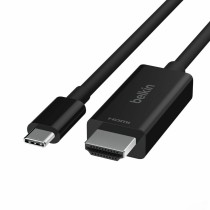 Câble USB-C vers HDMI Belkin AVC012bt2MBK Noir 2 m