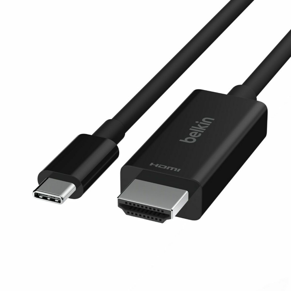 Câble USB-C vers HDMI Belkin AVC012bt2MBK Noir 2 m