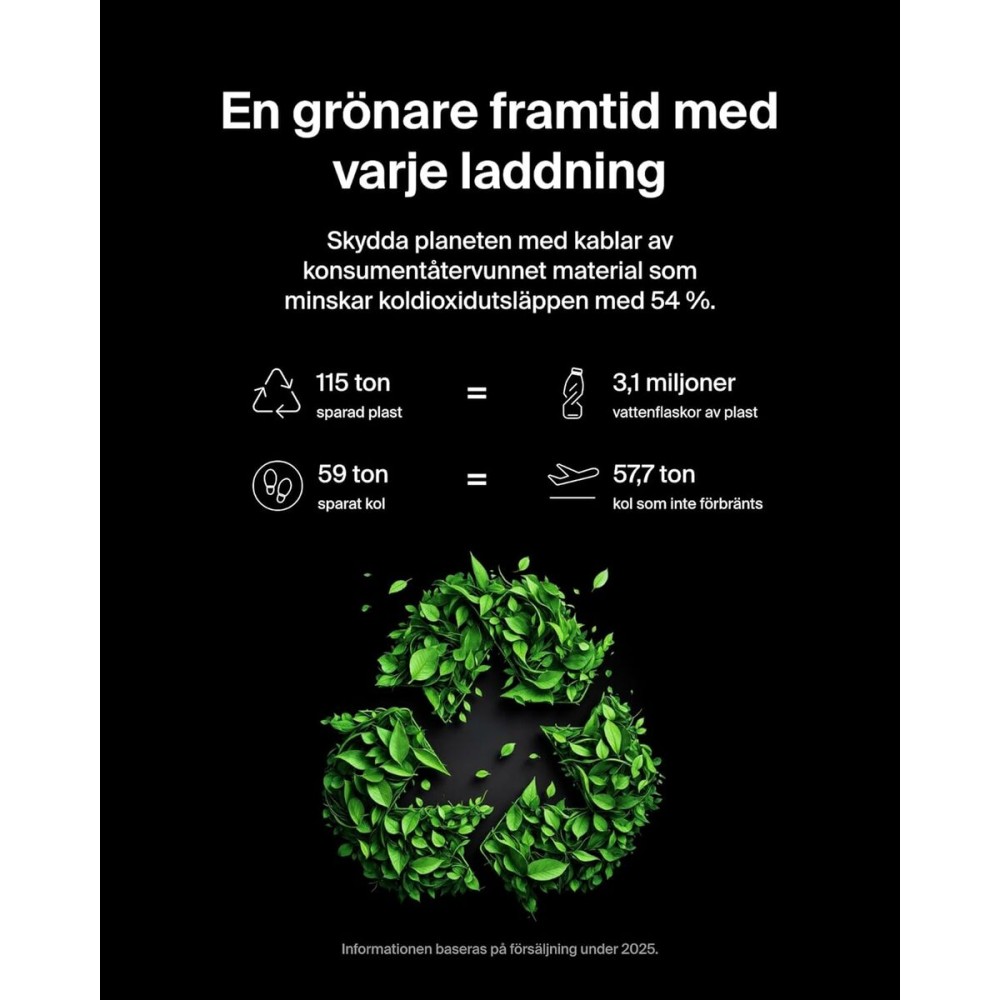 Câble USB vers Lightning Belkin CAB025HQ2MBK Noir 2 m