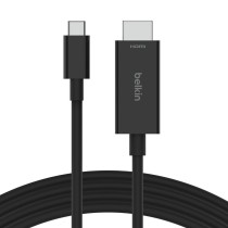Câble USB-C vers HDMI Belkin AVC012bt2MBK Noir 2 m