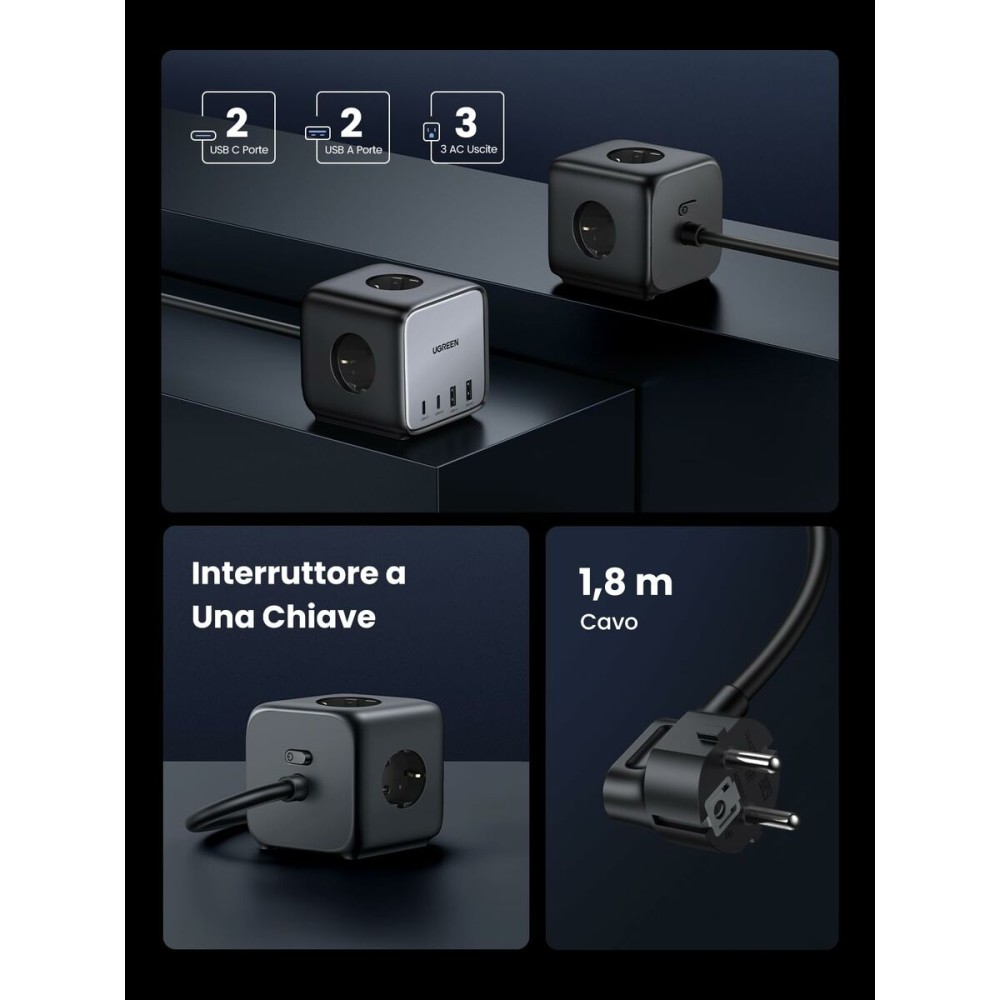 Câble USB vers Lightning Ugreen 60167 Gris 1,8 m