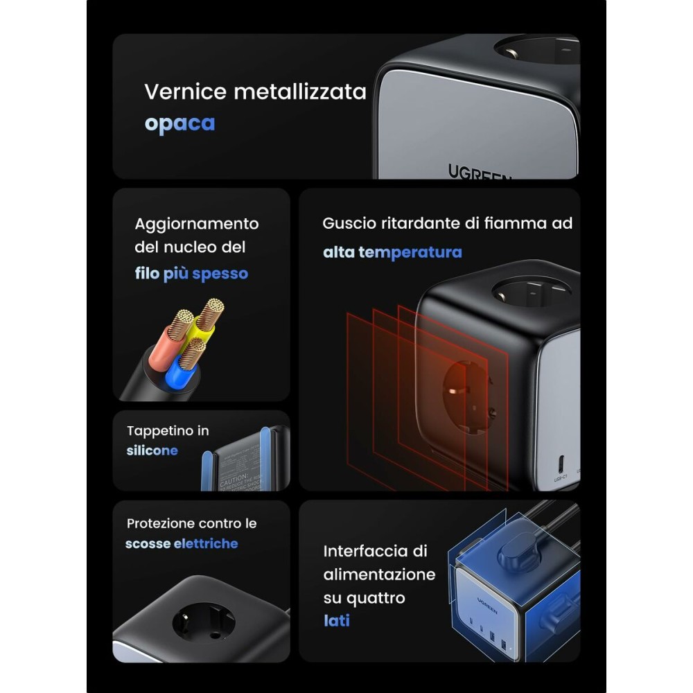 Câble USB vers Lightning Ugreen 60167 Gris 1,8 m