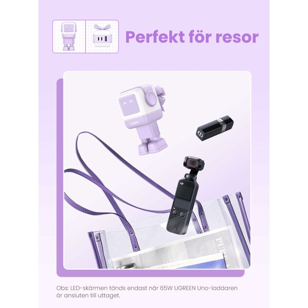 Camescope de surveillance Ugreen 35291 Rose Pourpre