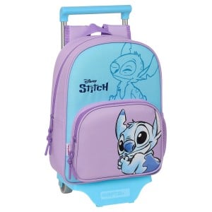 Schulrucksack mit Rädern Stitch Sweet Blau Lila 26 x 11 x 67 cm 26 x 34 x 11 cm