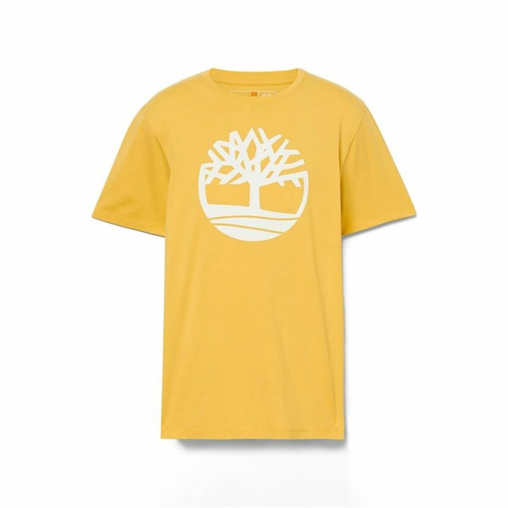 Men’s Short Sleeve T-Shirt Timberland Kennebec River Tree Logo Short Yellow