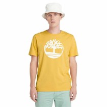 Herren Kurzarm-T-Shirt Timberland Kennebec River Tree Logo Short Gelb