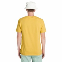 Men’s Short Sleeve T-Shirt Timberland Kennebec River Tree Logo Short Yellow