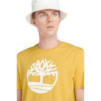 Men’s Short Sleeve T-Shirt Timberland Kennebec River Tree Logo Short Yellow