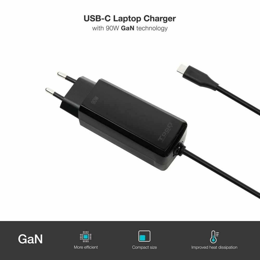 Chargeur d'ordinateur portable TooQ TQLC-USBCGAN90PD-C