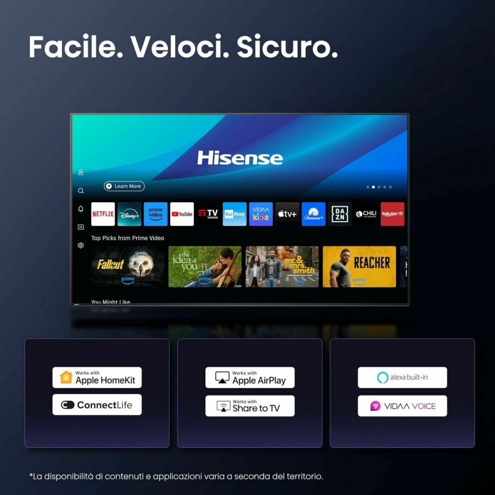 Smart TV Hisense 55A6Q 55" 4K Ultra HD LED HDR D-LED