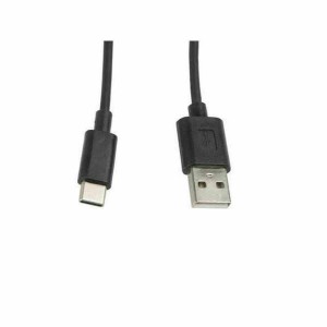 USB 2.0 A zu USB-C-Kabel Lanberg CA-USBO-10CC-0010-BK Schwarz 1 m (1 Stück)