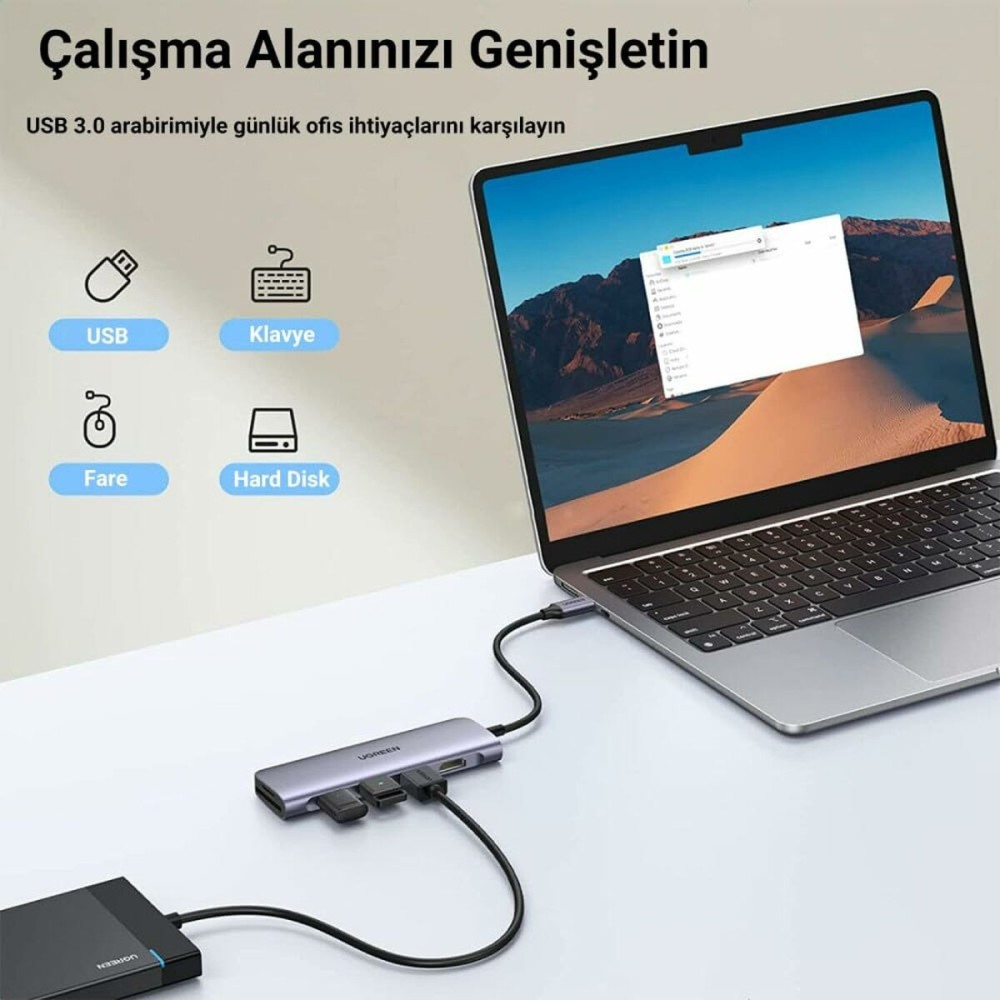 Câble USB vers Lightning Ugreen 20956A Argenté