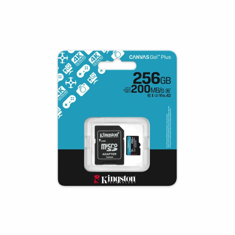 Micro SD Memory Card with Adaptor Kingston SDCG4/256GB 256 GB