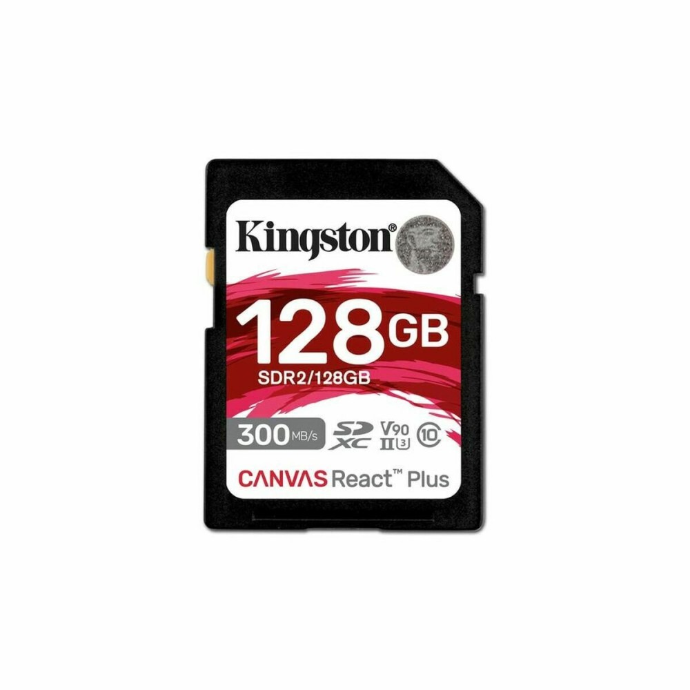 Micro SD Memory Card with Adaptor Kingston SDR2/128GB 128 GB SDXC UHS-II 8K Ultra HD