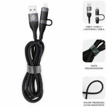 Câble HDMI Subblim SUBCAB-4IN101 Noir 1,2 m